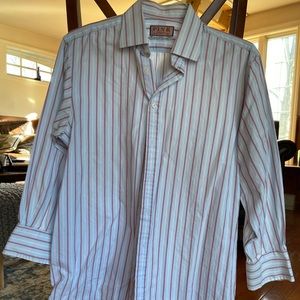 Blue Striped Collared shirt